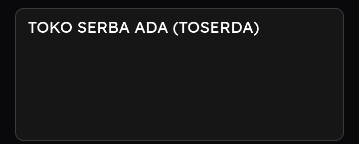 TOKO SERBA ADA 's banner